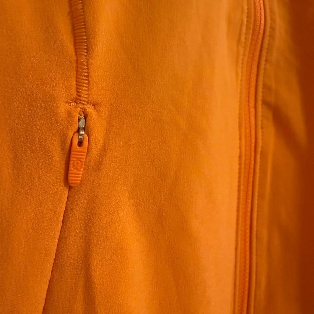Lululemon Athletica Vibrant Orange Mist Over Windbreaker Jacket